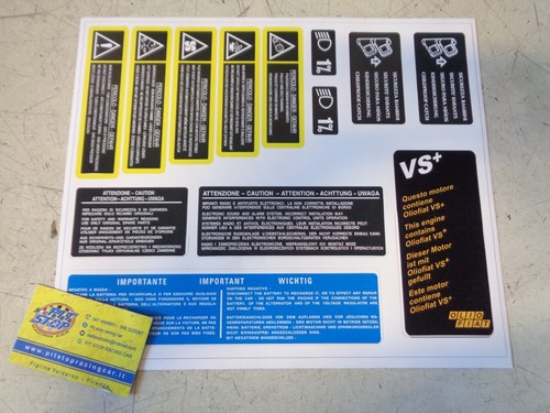 Kit adesivi vano motore - kit,