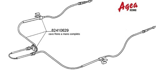 Cavo freno mano pinze post - cavo, a